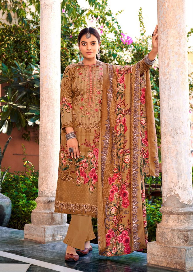 Levisha Habiba Winter Wear Wholesale Pashmina Dress Material Catalog
